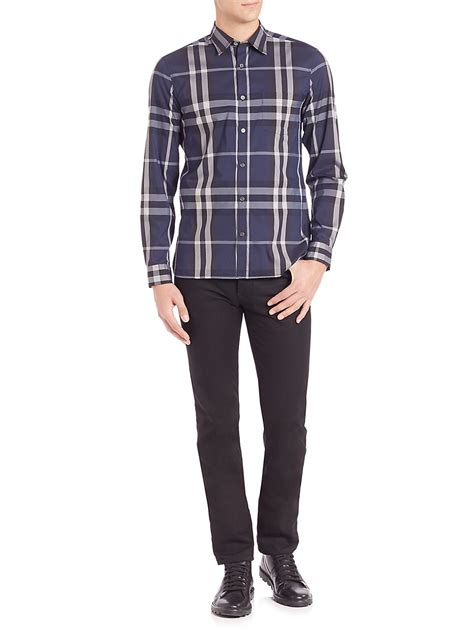 burberry nelson shirt|Shop Burberry Nelson Casual Button.